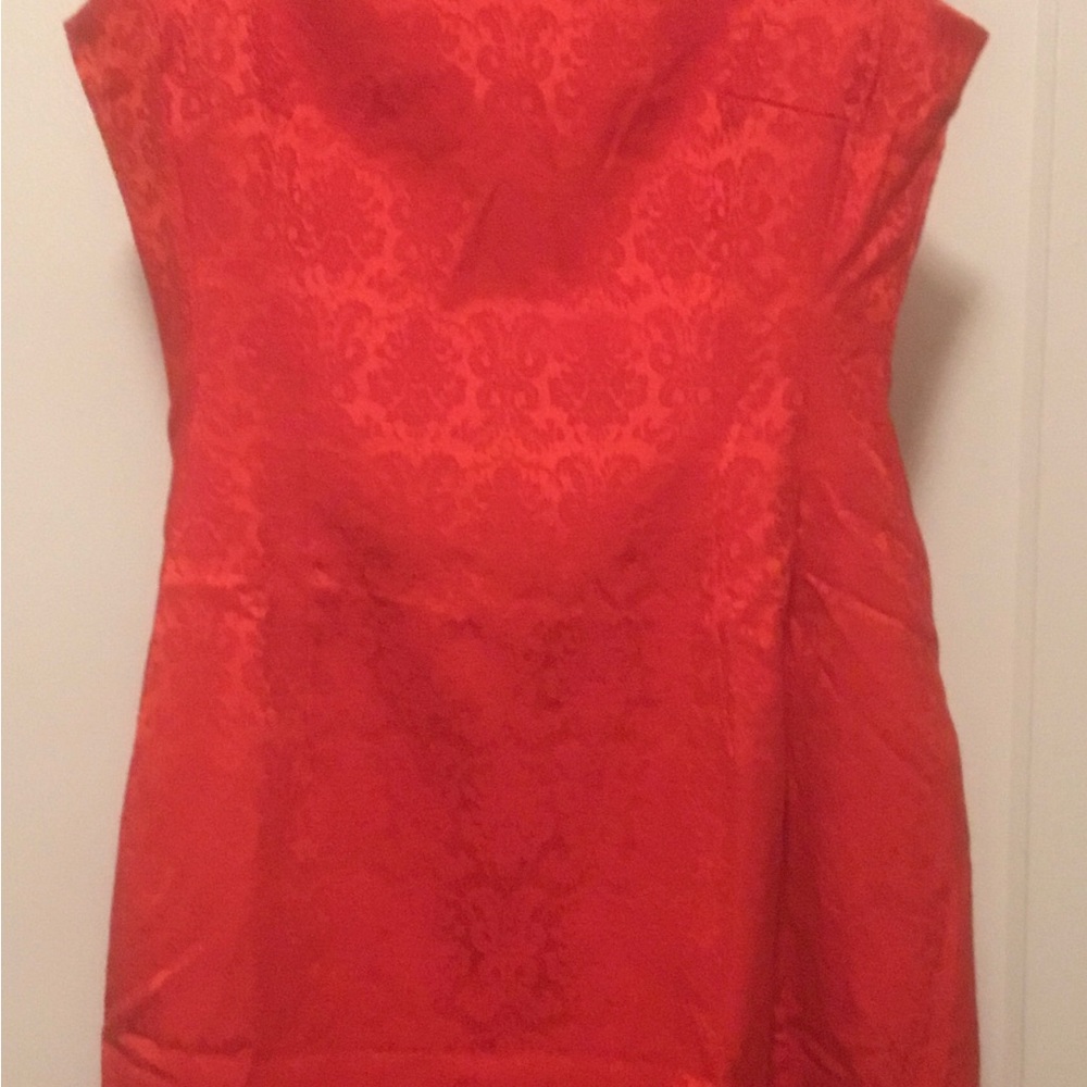New York & Company Eva Mendes Red Sleeveless Dress